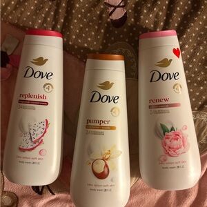 Dove Body Wash Set - Replenish, Pamper, Renew